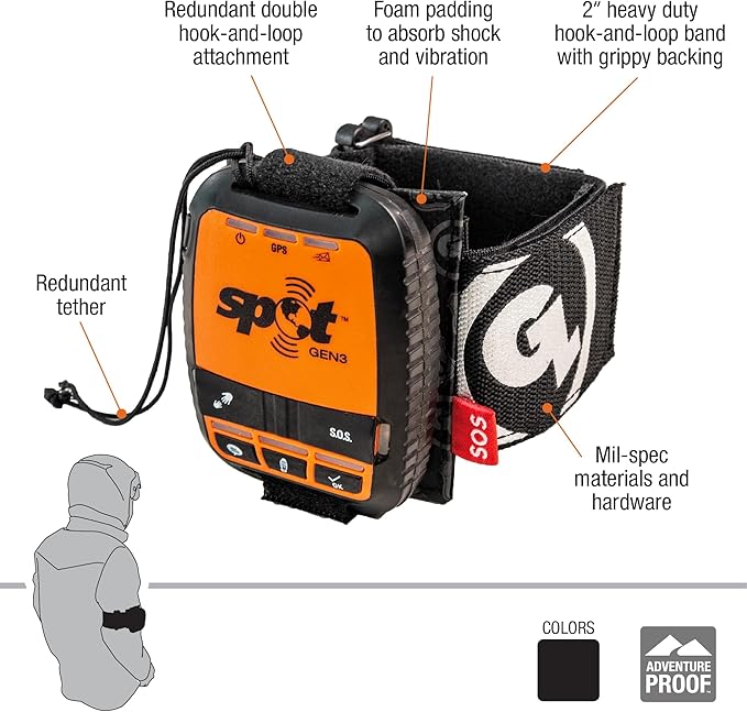 Giant Loop Tracker Packer for Satellite Messengers, Portable Soft Case Compatible with SPOT Gen4 and SPOT Gen3