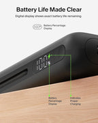 Belkin Portable Charger 25K, Power Bank with Integrated USB C Cable, 158W - Fast Charging Laptop Portable Battery Pack for MacBook Pro 14, iPhone 17 Series, iPad Pro, Galaxy S26, & More - Black