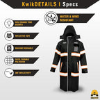 KwikSafety - Charlotte, NC - TORRENT Rain Jacket & Trench Coat ANSI OSHA Class 3 High Visibility Jacket Hi Vis Rain Gear