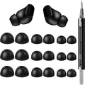 9 Pairs Replacement Ear Tips for Beats Studio Buds/Fit Pro/Studio Buds+, 3 Sizes (S/M/L), Soft Silicone Beats Earbud Accessories, Fit Charging Case (Black)