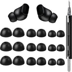 9 Pairs Replacement Ear Tips for Beats Studio Buds/Fit Pro/Studio Buds+, 3 Sizes (S/M/L), Soft Silicone Beats Earbud Accessories, Fit Charging Case (Black)
