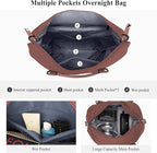 HYC00 Travel Duffel Bag,Carry-on Overnight Weekender Bags for Women,Sports Tote Gym Bag with Wet Pocket