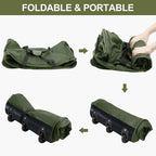 Finnhomy 120L Foldable Rolling Duffel Bag with 3 Wheels, Light Weight Travel Duffel bag with Large Loading Capacity, 32'' Rolling Duffel bag with Shoulder Strap