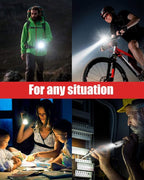 Victoper LED Flashlight 2 Pack Silver, Bright High Lumens Tactical Flashlights High Lumens with 5 Modes, Waterproof Zoomable Flash Light for Outdoor, Gifts for Hiking Camping Essentials Gear