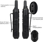 Retevis RT22 Two Way Radio Long Range Rechargeable,Portable 2 Way Radio, USB-C Charging, Handsfree Walkie Talkies for Adults Cruise Hiking Camping(4 Pack)