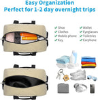 Apenze Small Gym Bag 14 inch lightweight Carry On Mini Duffel Bag for Travel Sport - Camel
