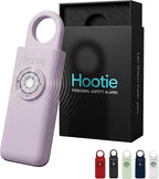 HOOTIE Personal Safety Alarm Keychain, 130dB Personal Alarm for Women Men and Kids, Pull Pin Emergency Panic Alarm with Strobe Light, Portable Self Defence Alarm for Campus Travel and Running Lavender
