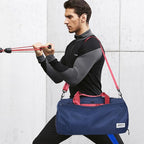 Gym Bags for Men with Side Pocket, 38L Sports Gym Duffle Bag with Wet Pocket&Shoe Compartment, Large Waterproof Sport Duffel Bags for Travel, Sports, Fitness&Workout(Navyblue)