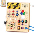 Grarain Busy Board for Toddlers - Montessori Educational Toy for 1-3 Year Old Boys & Girls | Travel-Friendly Sensory Learning Activity | Ideal for Kids with Autism(Busy Board v5)
