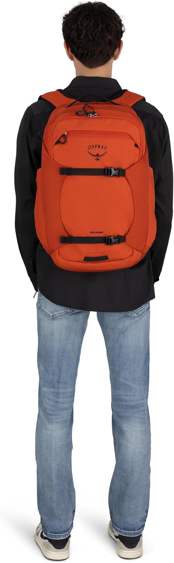Osprey Proxima 30L Campus Laptop Backpack - Organized Everyday Pack with Tech Storage, Bottle Pockets, and Comfortable Carry - Perfect for College, Commute, and Travel, Kazuma Print/Toffee Orange
