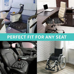 Inflatable Travel Seat Cushion for Airplane - Portable Air Cushion for Long Flights, Tailbone Pain Relief - Ergonomic Support for, Office Chair, Car, Wheelchair, Stadium