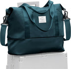 Travel Duffel Bag, Sports Tote Gym Bag, Shoulder Weekender Overnight Bag for Women