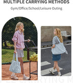 Gym Tote Bag for Women, Lightweight Yoga Mat Bag with Wet Dry Storage Pocket & Multi Pockets