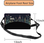 Airplane Foot Hammock Comfort Foot Hammock for Plane Travel Accessories,Airplane Gadgets,Good Use for Travel Essentials, Office,Desk (Flower, 1 Pack)