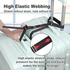 Vigorport Luggage Connector, Straps for Suitcase, Add A Bag Adjustable Attachment Accessories (Medium-Cam Buckle)