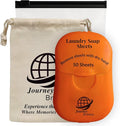 Travel Laundry Detergent Sheets 50 Pack – Compact Travel Detergent for Sink Washing, Lightweight Laundry Detergent Strips for Clothes on Trips, Hotels & Cruises