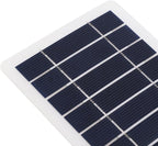 5W Solar Panel for Phone Radio, Solar Panel Charger for Micro USB & USB C Port, 5W USB Solar Panel for Small Devices, Without Power Storage Function