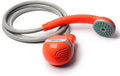Ivation Portable Outdoor Shower, Battery Powered - Compact Handheld Rechargeable Camping Showerhead - Pumps Water from Bucket Into Steady, Gentle Shower Stream