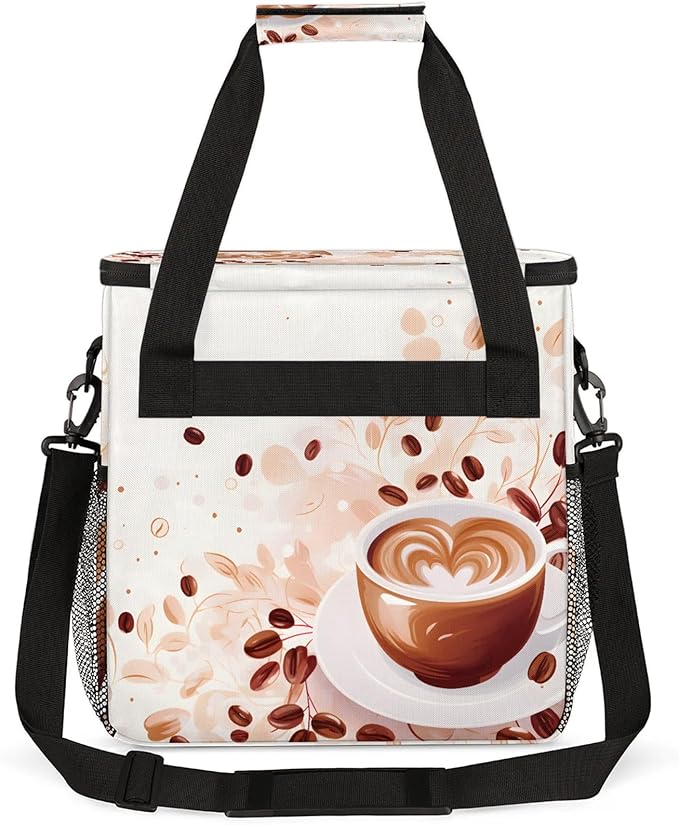 Coffee Maker Travel Bag Compatible with Keurig K-Mini, K-Mini Plus or Other Accessories, Portable Coffee Maker Case with Shoulder Strap for Travel(Bag Only)