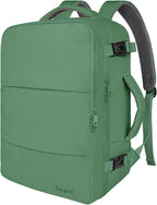 Taygeer Travel Backpack for Women Men, 40L Airline Approved Carry On Backpack with 17.3 inch Laptop Compartment, TSA Friendly Daypack, Backpack for Business Hiking Travel, Peridot Green