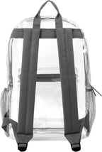 Trail maker Clear Backpack Heavy Duty with Padded Straps, Side Pockets for Kids, Boys, Girls, School, Stadium Approved Events