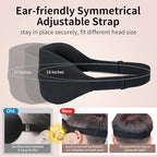 NEWVANGA Sleep Mask for Back and Side Sleeper, Block Out Light, Luxury Sleeping Eye Mask of 3D Night Blindfold, Zero Pressure Breathable Travel Eye Cover Black