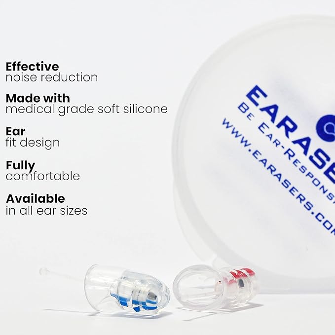 Earasers 31dB Noise Reducing Earplugs - Extra Small