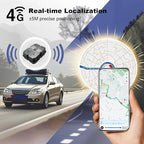 GPS Tracker for Vehichles, up to 7 Months Long Battery Life, Real Time Tracking, Unlimited Distance, Strong Magnetic,IP67 Waterproof 4G Tracker Device for Vehicles Cars Motorcycle, Subscription Needed