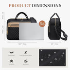 Laptop Bag for Women 15.6Inch Work Tote Computer Briefcase Waterproof Handbag Shoulder Teacher Office Crossbody Purse