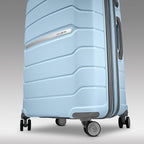 Samsonite Freeform 24-Inch Medium Luggage with Dual 360° Spinner Wheels - Checked Suitcase - TSA Lock, Airline-Approved - Durable Polypropylene Expandable Hardshell for Lightweight Travel - Sky Blue