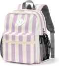 STEAMEDBUN Corduroy Toddler Backpack for Girls Boys 2-4, Kids Preschool Backpack for Kindergarten - Stripe