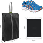 BeeGreen Black Shoe Organizer Set - 6 Pack Shoe Bags For Travel with Zipper Closure and Handle,Stylish and Portable Nylon Shoe Storage for Men and Women's Travel Gifts and Home Storage