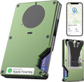 Wallet With Tracker,Minimalist Wallet With Built In Airtag Chip, Rfid Blocking Credit Card Holder,Slim Wallet For Men,Compatible With Apple Find My,Detachable Money Clip,Ios Only(Military Green)