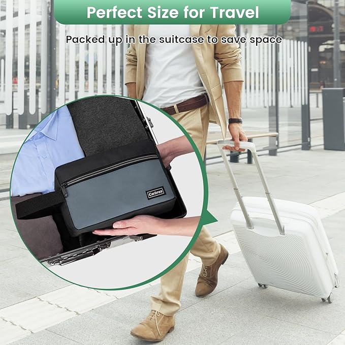 Carbrea Travel Toiletry Bag - Large Travel Bag for Toiletries, Cosmetics, Accessories, Gifts - Black