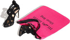 Premium Drawstring High Heel Shoe Bag – Travel-Friendly Dustproof Pouch for Heels & Sandals, Lightweight & Durable, 11 Color Options (pink)