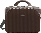 World Traveler VentureX Airline Approved 2-Piece Carry-On Luggage Set – Lightweight Hardside Polycarbonate Suitcase with Spinner Wheels - Brown