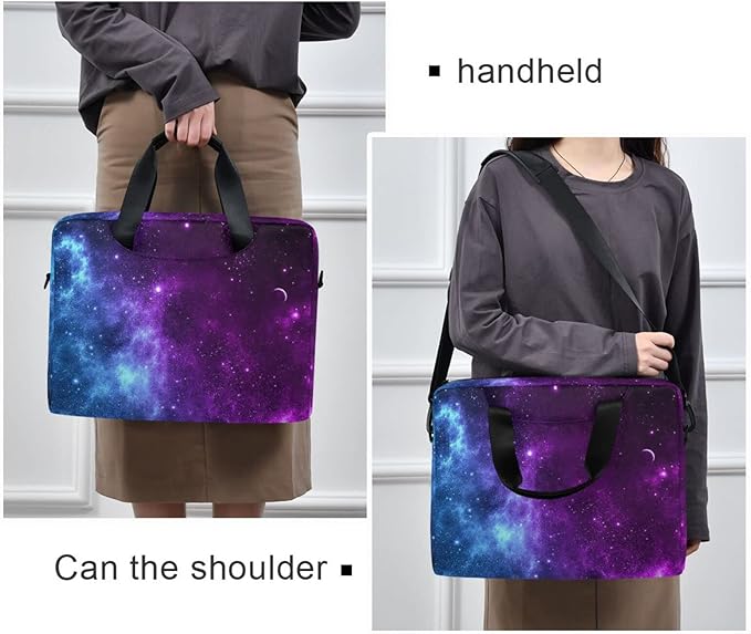 Laptop Case 15.6 inch, Galaxy Laptop Bag, Waterproof Computer Case for Women & Men