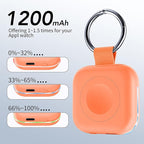 HUOTO Power Bank for Apple Watch 10,1200mAh Battery Pack Magnetic iWatch Charger Portable Travel Quick Wireless Charging with Built in Cable for Apple Watch 11/10/9/Ultra2/8/Ultra/7/6/Se/5/4/3/2/1