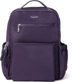 Baggallini Tribeca Expandable Laptop Backpack - 15"x11" Lightweight RFID Computer Bag for Work & Travel with Luggage Sleeve