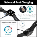Smart Watch Charger, 3-Pack [2.5mm+2.8mm+4mm] for Veryfit, Da Fit, Gloryfit Magnetic Charging Cable, for 3 Types of smartwatches