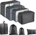 8 Set Packing Cubes for Suitcase, Packing Cubes for Carry on Suitcases, Luggage Organizer for Travel Essentials, Large Mesh Luggage Bag for Suitcases