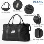 HYC00 Travel Duffel Bag,Carry-on Overnight Weekender Bags for Women,Sports Tote Gym Bag with Wet Pocket