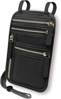 Sizobi Neck Wallet for Traveling Women Men, RFID Blocking Leather Passport Holder Pouch, Family Document Organizer Passport Wallets,International Travel Must Haves Travel Accessories