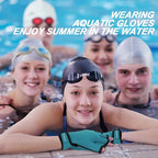 TAGVO Aquatic Gloves for Helping Upper Body Resistance, Webbed Swim Gloves Well Stitching, No Fading, Sizes for Men Women Adult Children Aquatic Fitness Water Resistance Training