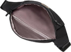 Fanny Packs for Men Women, Fashion Waterproof Waist Packs for Travel Walking Running Cycling Black