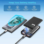 25W Super Fast Charging Portable Charger Power Bank with Built in Cable, 10000mAh Slim USB C Power Bank for Samsung Galaxy S26 Ultra/S26/S26+/S25 Ultra/S25/S24 Ultra/S24/S23 Ultra/S22 Ultra/Note 20