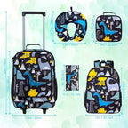 Kids Suitcase with Wheels for Girls and Boys, Rolling Carry on Luggage for Toddler Children