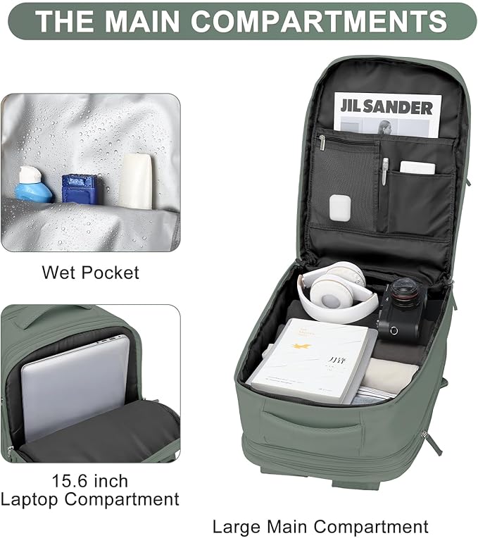Extra Backpack For Traveling On Airplane Travel Backpack For Women Men Airline Approved Carry On Bags For Airplanes Gym Bag With Shoe Compartment Waterproof Laptop Backpack Camping Hiking Backpack