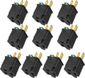 PLUGTUL 2 Prong to 3 Prong Outlet Adapter, Polarized Grounded Outlet Converter, Wall Outlet Plug for Household, Workshops, ETL Listed, 10-Pack, Black