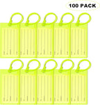 100 Pack Luggage Tags for Suitcases, Airplane Travel Essentials for Flying, International Travel Must Haves, and Luggage Accessories by Sodsay